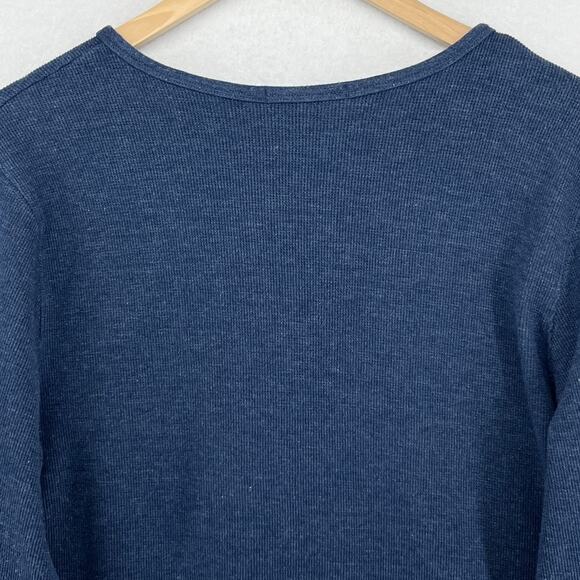 STEW LEONARDS Shirt Top Womens L Dairy Grocery Connecticut Danbury Cardigan Blue - Picture 8 of 12